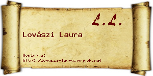 Lovászi Laura névjegykártya